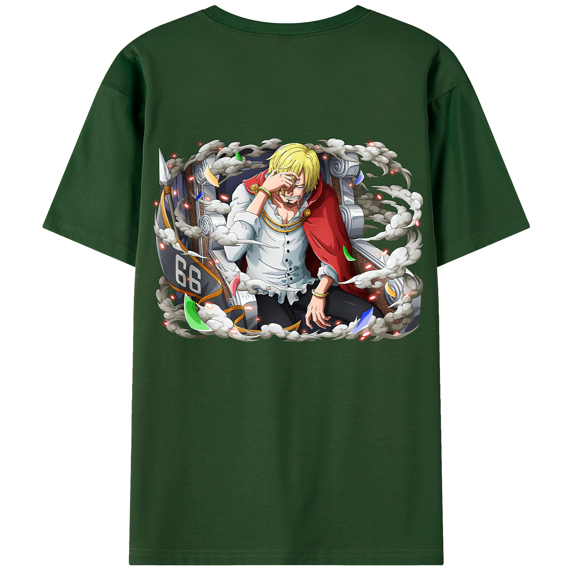 ワンピース サンジ ONE PIECE Sanji 綿100％半袖Tシャツ（背面プリント）